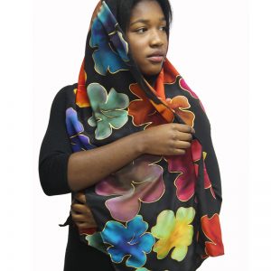 fulard seda natural flors