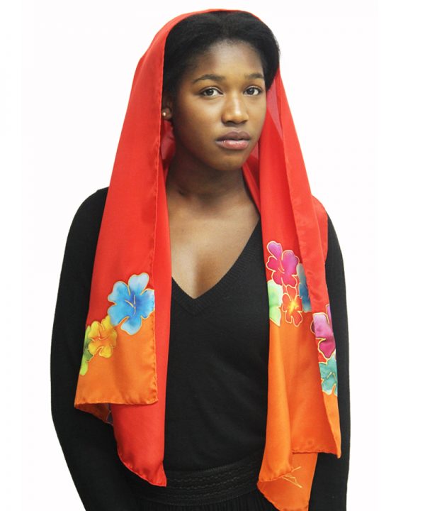 fulard seda natural flors colors